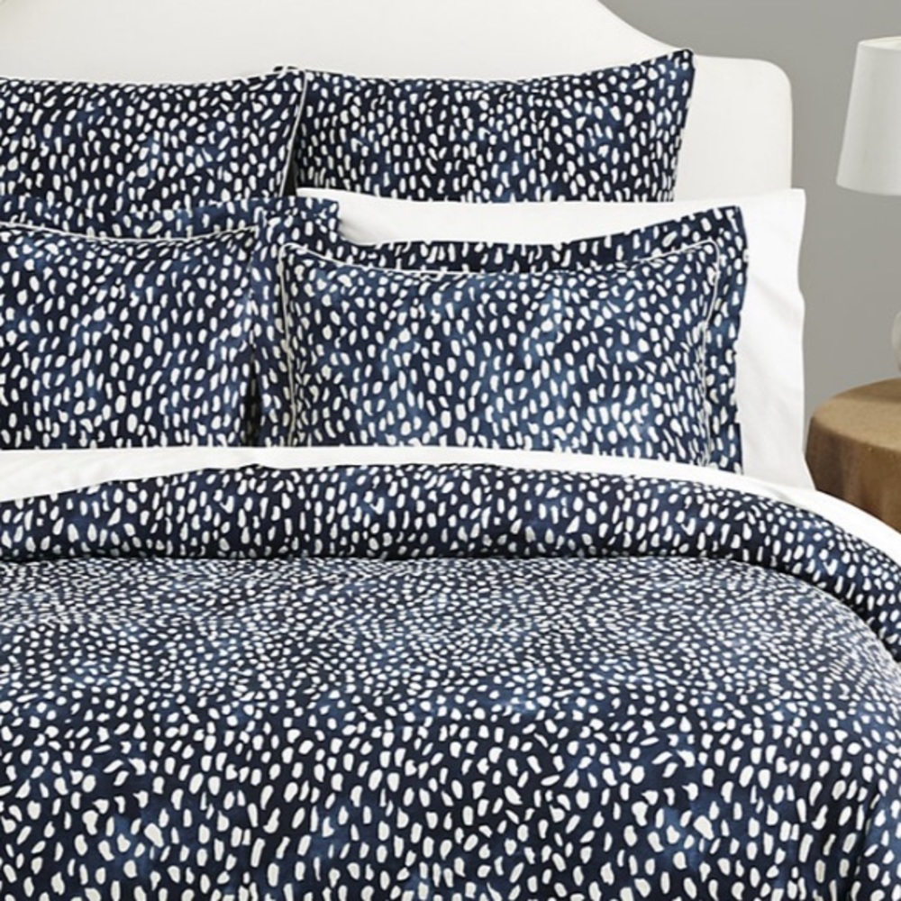 🪩FLASH SALE🪩Ballard Design Linen Full/Queen Watercolor Duvet & 2 Standard Sham